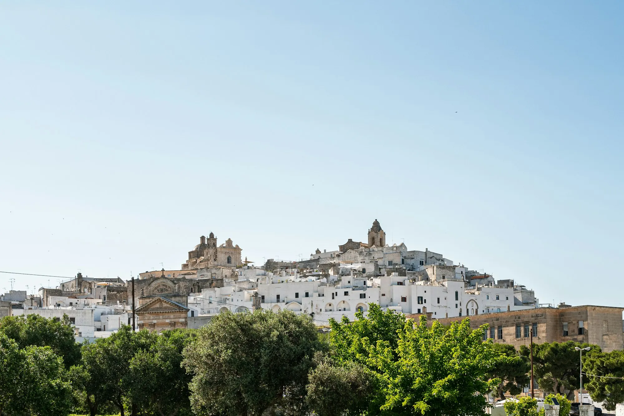 The white hilltop town of Ostuni in Puglia, Italy